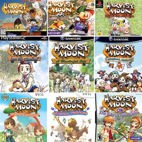 All Harvest Moon Games .